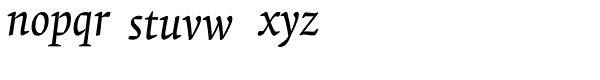 Krete Italic Font LOWERCASE