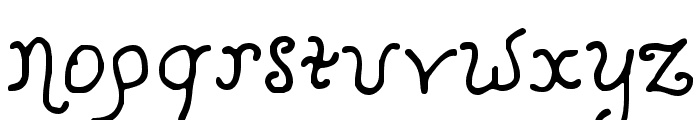 Kristen Curly Font LOWERCASE
