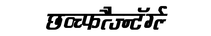 Kruti Dev 060  Bold Italic Font UPPERCASE