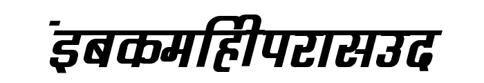 Kruti Dev 060  Bold Italic Font LOWERCASE