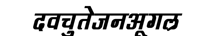 Kruti Dev 060  Bold Italic Font LOWERCASE