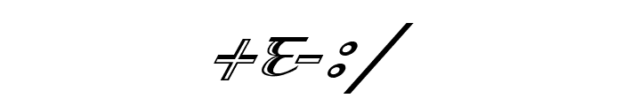 Kruti Dev 070  Italic Font OTHER CHARS