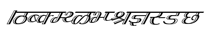 Kruti Dev 070  Italic Font UPPERCASE