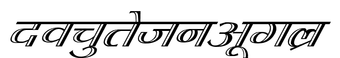 Kruti Dev 070  Italic Font LOWERCASE