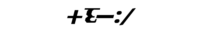 Kruti Dev 090  Bold Italic Font OTHER CHARS