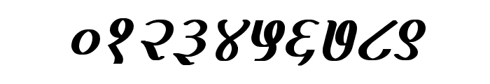 Kruti Dev 100  Bold Italic Font OTHER CHARS