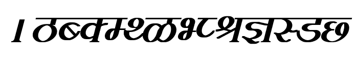 Kruti Dev 100  Bold Italic Font UPPERCASE