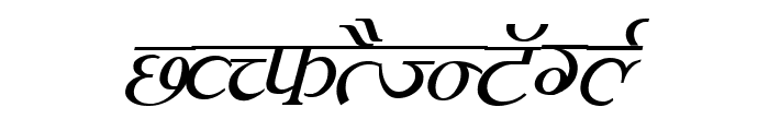 Kruti Dev 100  Italic Font UPPERCASE