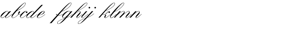 Kuenstler Script LTStd-Medium Font LOWERCASE
