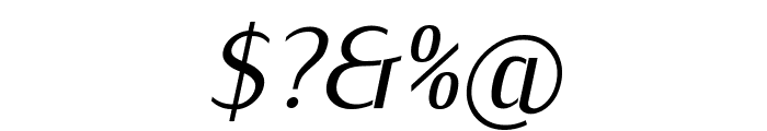 KurierCond-Italic Font OTHER CHARS