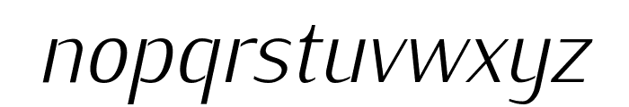 KurierCondLight-Italic Font LOWERCASE