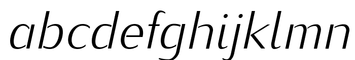 KurierLight-Italic Font LOWERCASE
