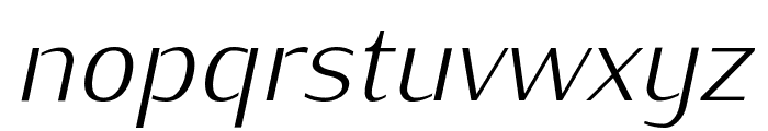 KurierLight-Italic Font LOWERCASE