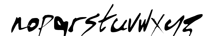 Kylie X Font Font LOWERCASE