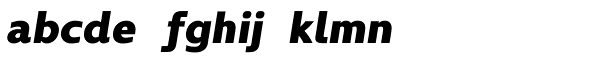 Kyrial Display Pro Black Italic Font LOWERCASE