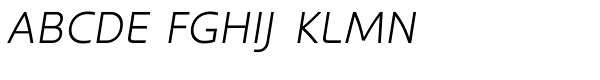 Kyrial Display Pro Light Italic Font UPPERCASE