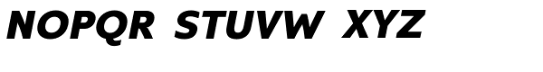 Kyrial Sans Pro Black Italic Font UPPERCASE