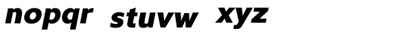 Kyrial Sans Pro Black Italic Font LOWERCASE