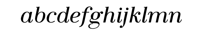 La Bodoni Plain Italic Font LOWERCASE