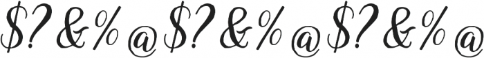 Lady Love otf (400) Font OTHER CHARS
