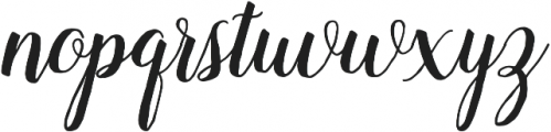 Lady Love otf (400) Font LOWERCASE