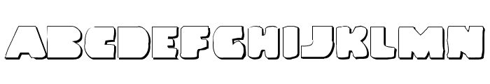 Land Whale Outline Grunge Font LOWERCASE