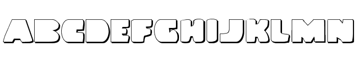 Land Whale Outline Font LOWERCASE