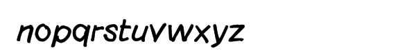 Langer Bold Italic Font LOWERCASE