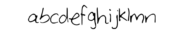 Large_Handwriting Font LOWERCASE