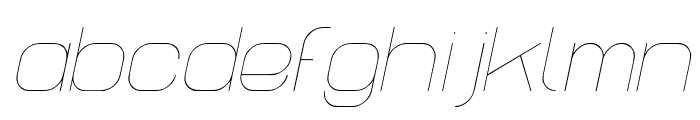 Lastwaerk thin Oblique Font LOWERCASE