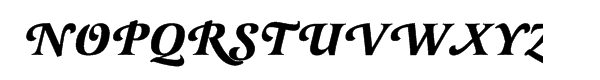 Latienne Bold Italic Swash Font UPPERCASE