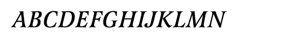 Latienne Medium Italic Font UPPERCASE