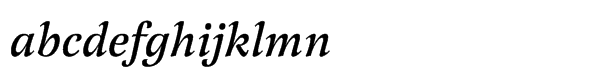 Latienne Std Swash Medium Italic Font LOWERCASE