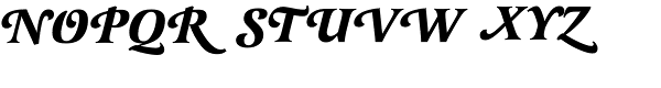 Latienne URW Bold Italic Swash Font UPPERCASE
