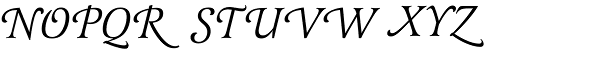 Latienne URW Italic Swash Alt Font UPPERCASE