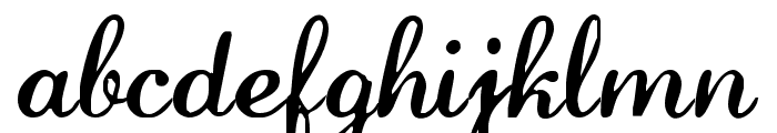 LaurenScript Regular Font LOWERCASE