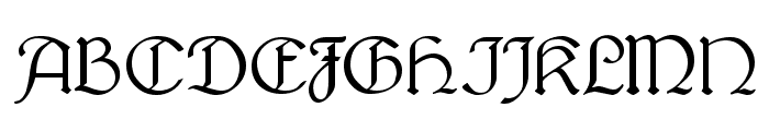 Lautenbach Normal Font UPPERCASE