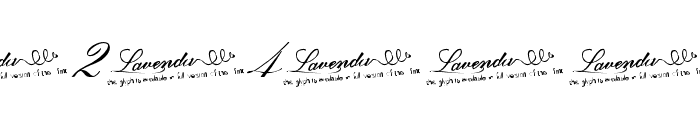 Lavenda Demo - Free For Persona Font OTHER CHARS