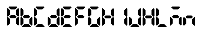 LCD AT&T Phone Time/Date Font UPPERCASE