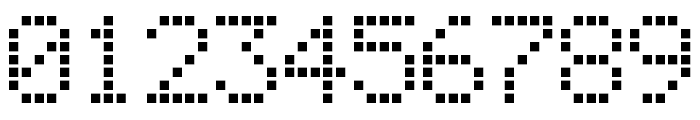 LCD-Display-Grid Font OTHER CHARS