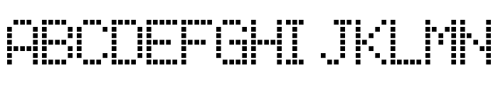 LCD-Display-Grid Font UPPERCASE