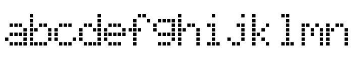 LCD-Display-Grid Font LOWERCASE