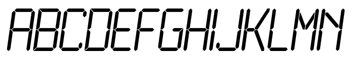 LCD Light Font LOWERCASE