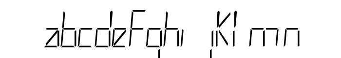 LCD Normal Font LOWERCASE