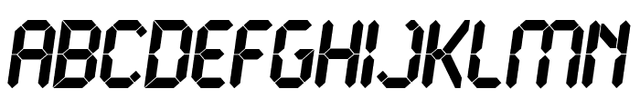 LCD Ultra Font UPPERCASE