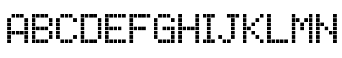 lcd phone Font LOWERCASE