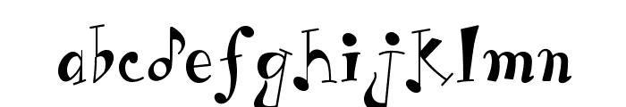 LD Music Font LOWERCASE