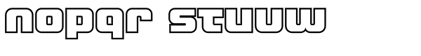 LECO 1988 Outline Font LOWERCASE