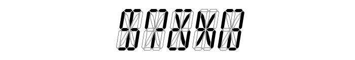 16 segment display font