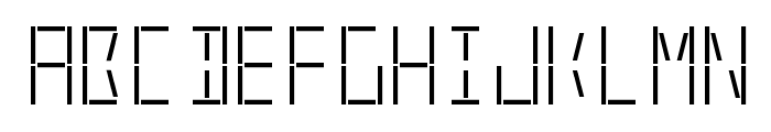 LED Real Regular Font LOWERCASE